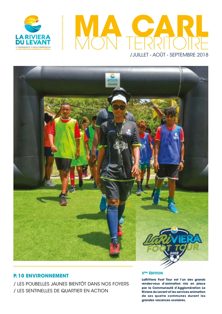 Magazine Ma CARL, Mon territoire, numéro 1 : La Riviera Foot Tour